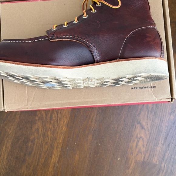 Red Wing 8138 Classic Moc Toe Boots • Men’s 10.5 D • Briar Oil Slick Brown Leath - Picture 7 of 8